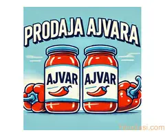 Domaći blagi ajvar 100% od pečene paprike